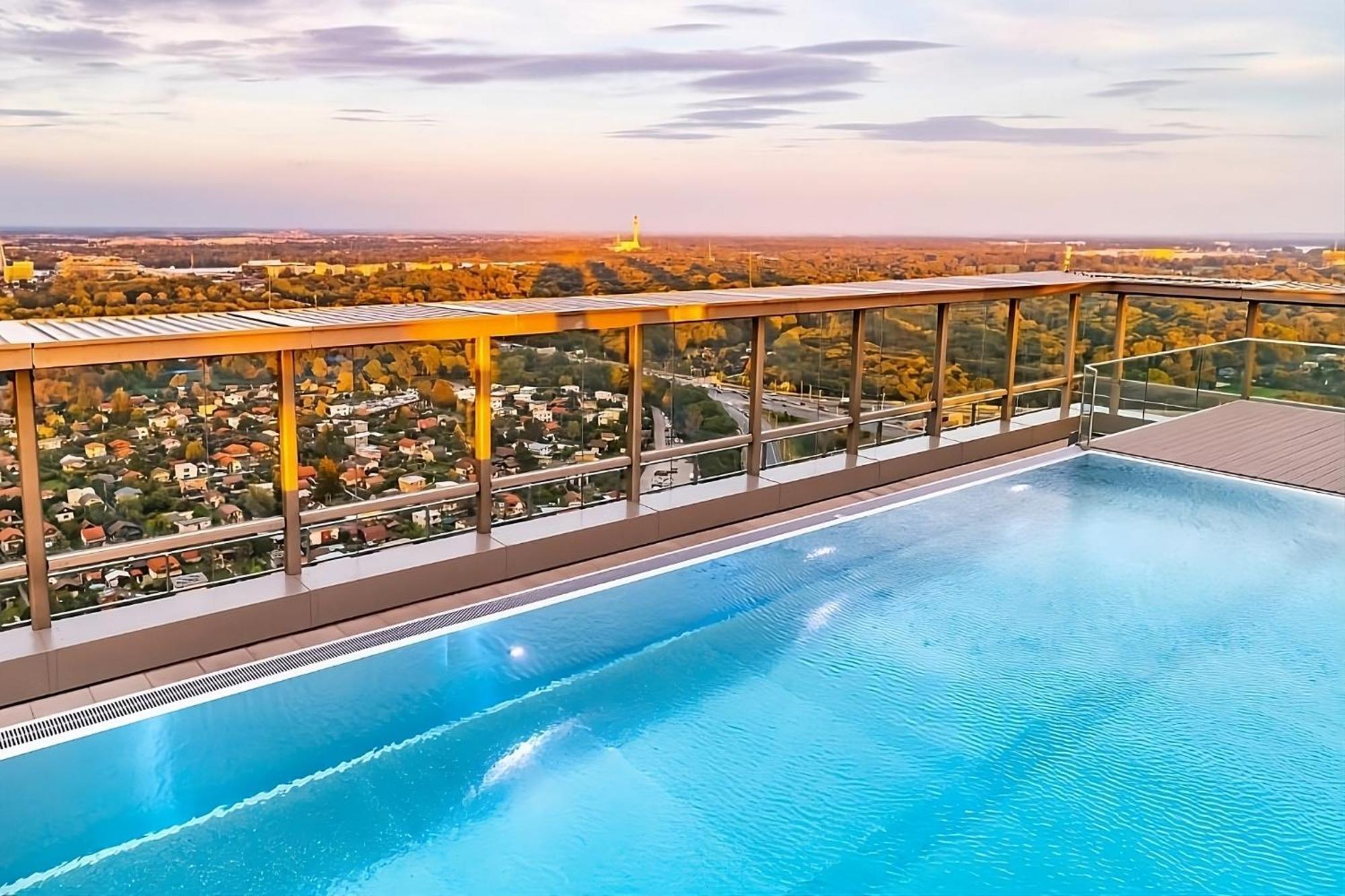 Luxury Penthouse I Rooftop Pool I Self Check-In Wien Eksteriør billede